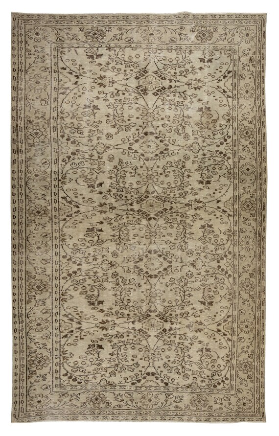 花柄ラグ・トルコラグ　ヴィンテージ　アナトリア レア柄 flower ヴィンテージ トルコラグ トルコラグ 69×192m