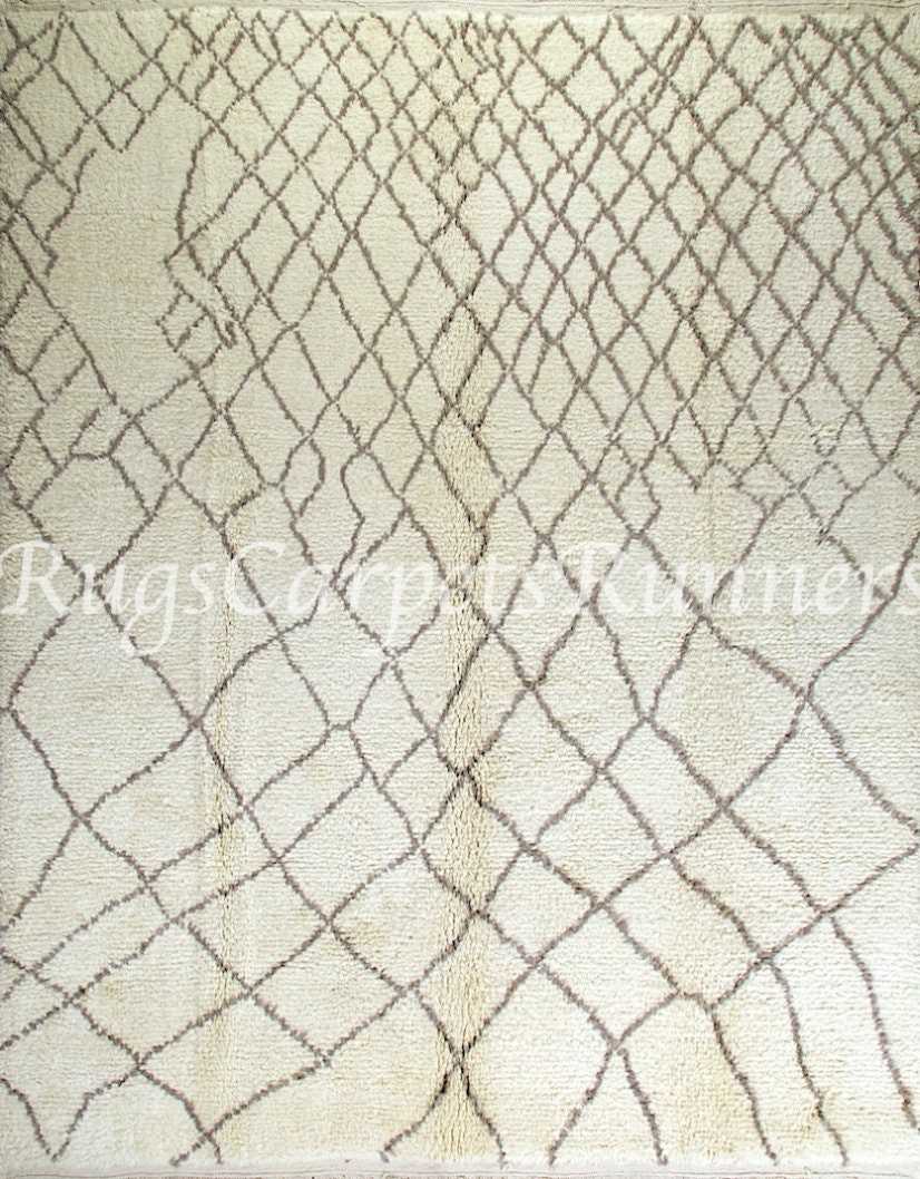 【現地買付・新品】モロッコ ハンベルラグ 手織り 希少・手織り】モロッコ製 ベルベルラグ／ハンドメイド・未使用 - メルカリ