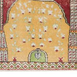 30x43 Mid-20th Century Handmade Prayer Rug From Turkey, Unique Mosque ...