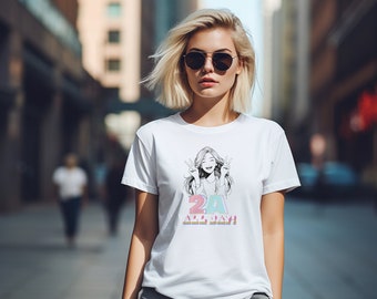 2A Anime Short Sleeve Tee, Second Amendment Crewneck Shirt Women, 2A T-Shirt, Conservative Tee, Gift for Her