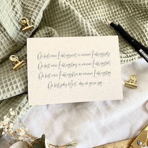Postkarte zum Lieblingsmensch // Jahrestag, Hochzeitstag, Liebe, Freundschaft