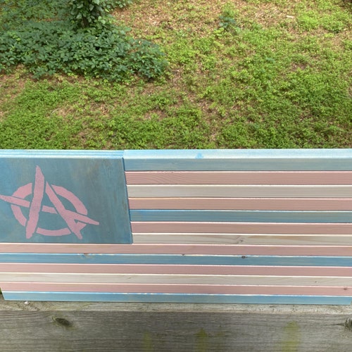 Shops Transgender Anarchist Flag Rustic Wood
