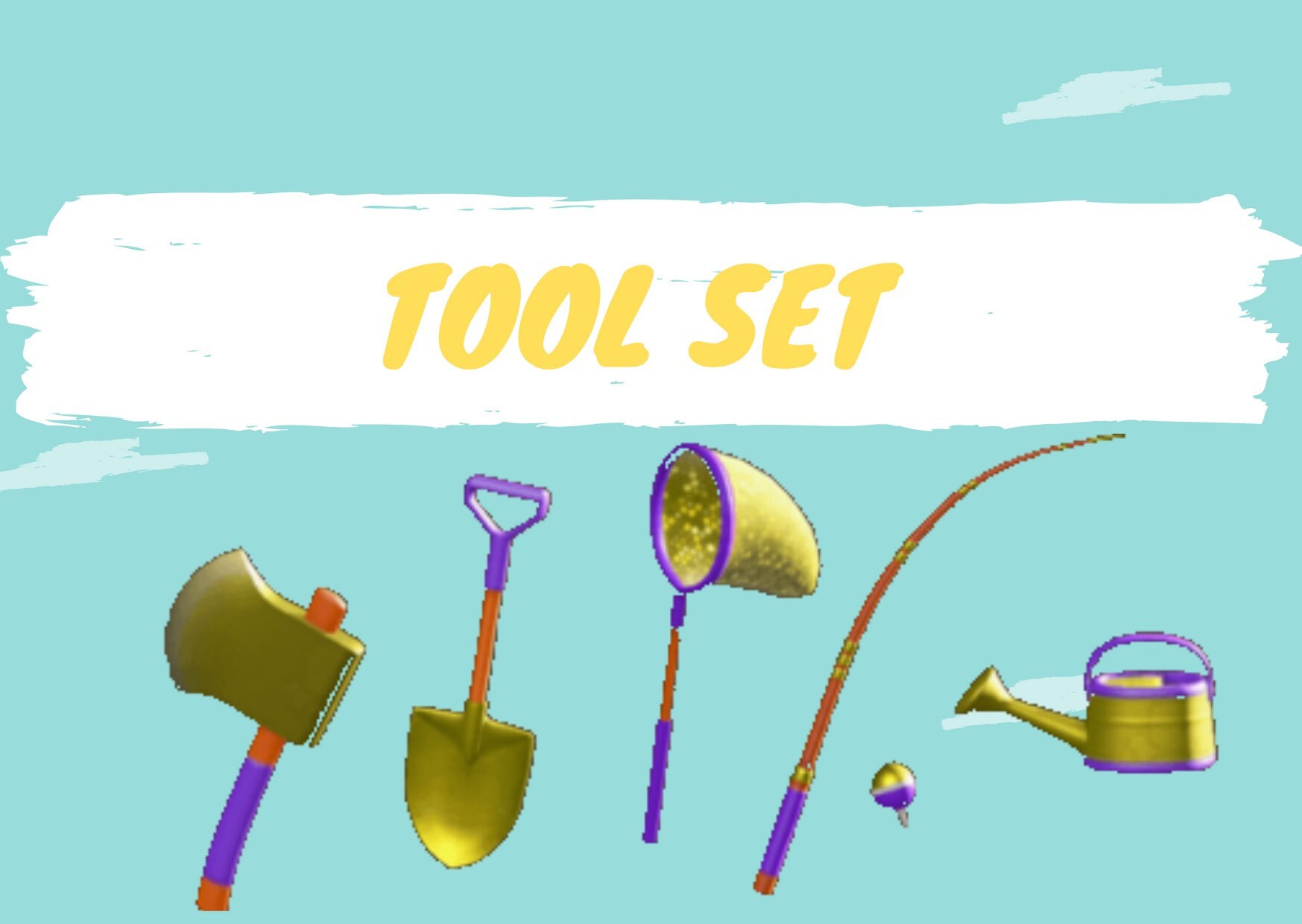 Golden tool set for ACNH New Customize your tool set Etsy