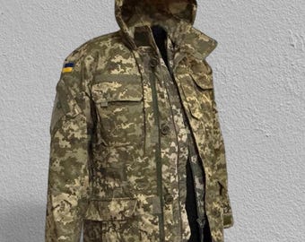 Ukrainian Military Winter Parka MM-14 Pixel Camo, Double Layer KVVZ, M/R