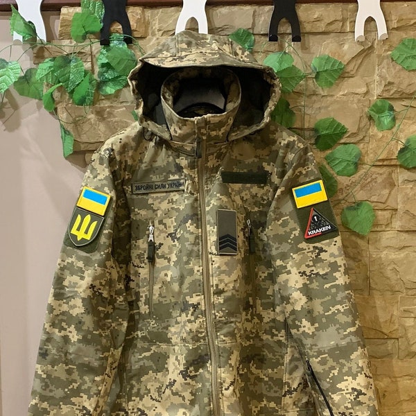 Rip-stop all season Ukrainian military combat jacket, Field tactical  jacket Ukrainian army, Genuine army Ukrainian uniform camouflage MM-14