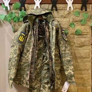 Genuine Winter Ukrainian Army combat lined suit , Military 2-Piece suit Ukrainian Army, Ukrainian uniform camouflage mm-14