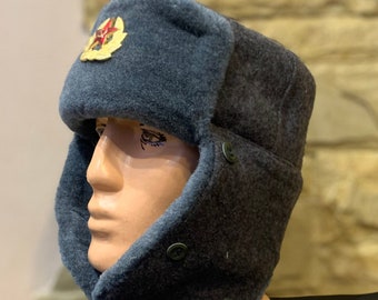 Chapeau d'hiver de soldat de l'armée, Fourrure d'hiver militaire de soldat, Casquette de soldat en fourrure Ouchanka