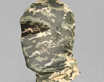 Moisture-wicking balaclava Pixel MM-14, CP Camo, Olive – breathable tactical face mask, outdoor gear Ukraine