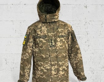 Ukrainian Army Winter Jacket MM-14 Pixel Camo Fleece Lined