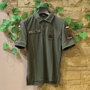 Genuine combat Ukrainian polo shirt, Military t-shirt Ukrainian Army , Ukrainian uniform