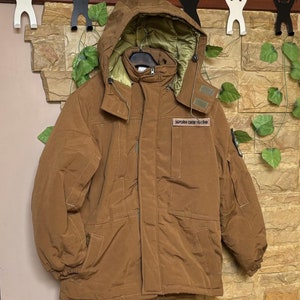 Military Rip-stop jacket camouflage  Coyote, Winter combat jacket with removable hood, Tactical jacket, Ukrainian uniform