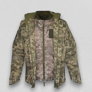 Parka invernale ucraino MM-14 Pixel, giacca da esterno a 2 strati