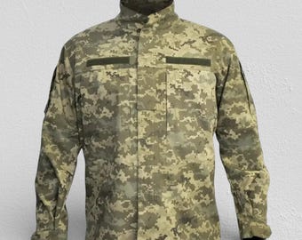 Ukrainian Field Jacket MM-14 Pixel Camo – Tactical Rip-Stop Twill Coat – All-Season Military Style