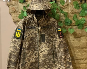 Rip-stop summer military combat jacket, Field tactical jacket Ukrainian army, Genuine army Ukrainian uniform camouflage MM-14