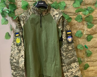 Combat shirt Armed Forces of Ukraine, Military summer uniform UBACS, Under Body armour combat shirt in camouflage mm-14, Ukrainian uniform