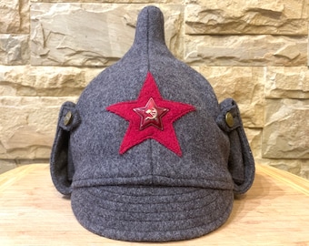 Military Woolen Hat Budenovka Soviet 