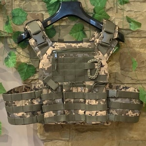 Ukrainian tactical unloading body armor, Military armor vest in Pixel mm-14 colors, Ukrainian uniform, Without plates
