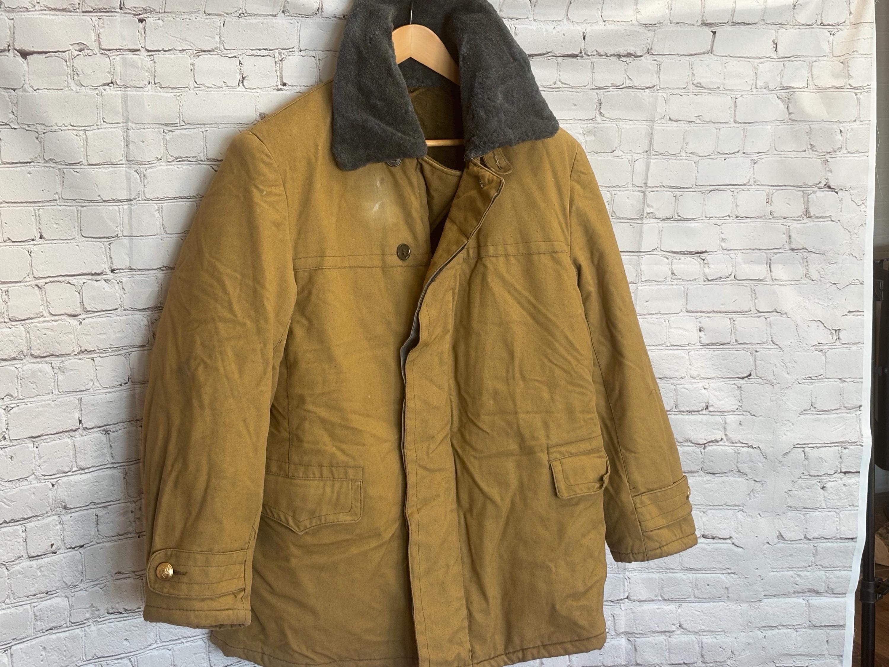 Vintage Soviet Army Pea Coat, USSR Military Winter Jacket - Etsy