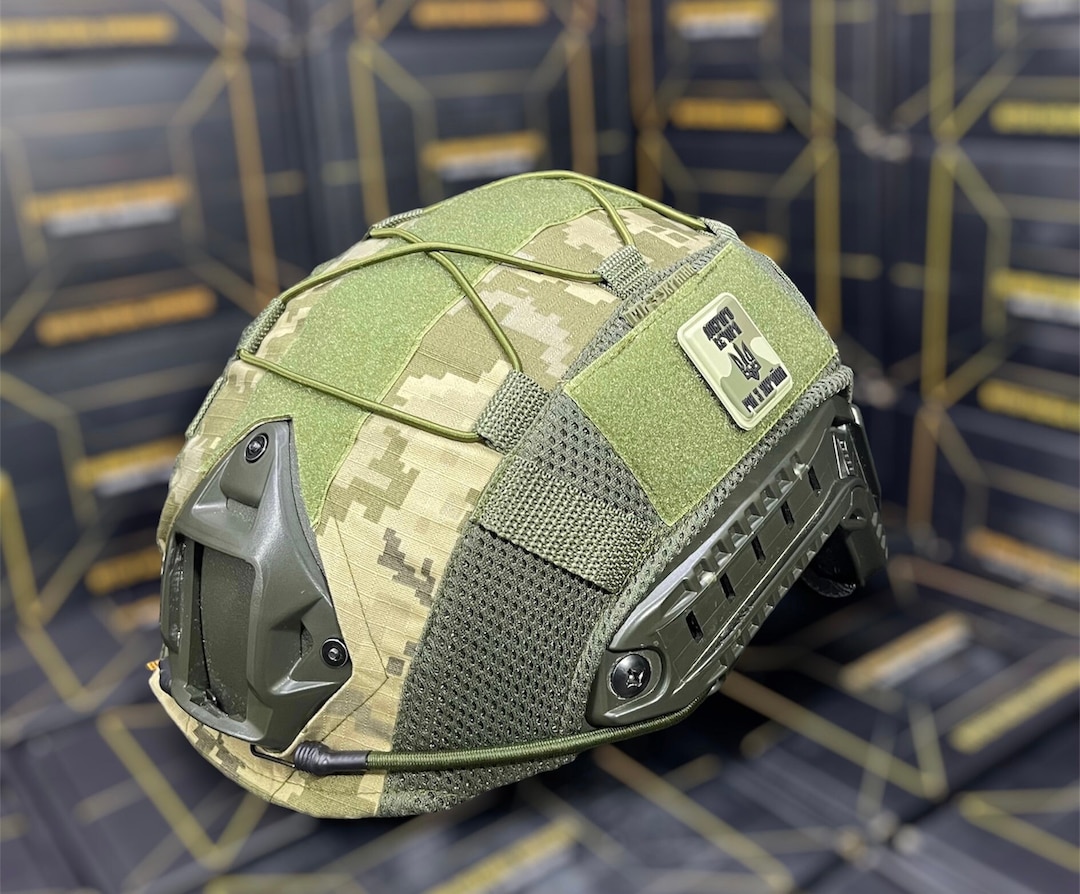 FAST Helmet Cover – Ukrainian Pixel Camouflage – Rip-stop Fabric