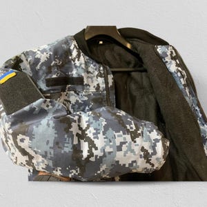 Giacca da campo Pixel blu navy ucraina – MM-16F Camouflage immagine 8