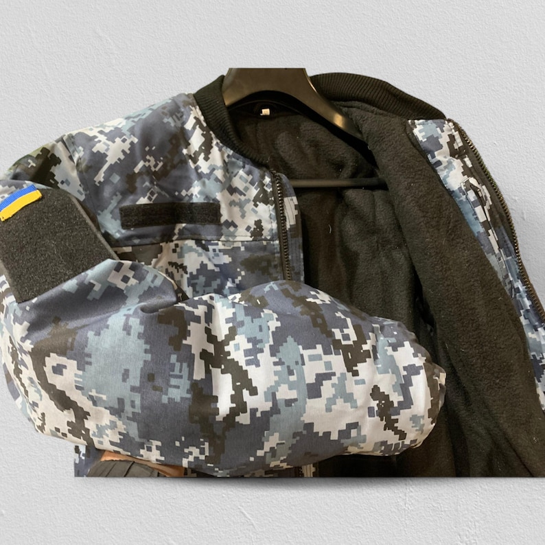 Giacca da campo Pixel blu navy ucraina – MM-16F Camouflage immagine 8