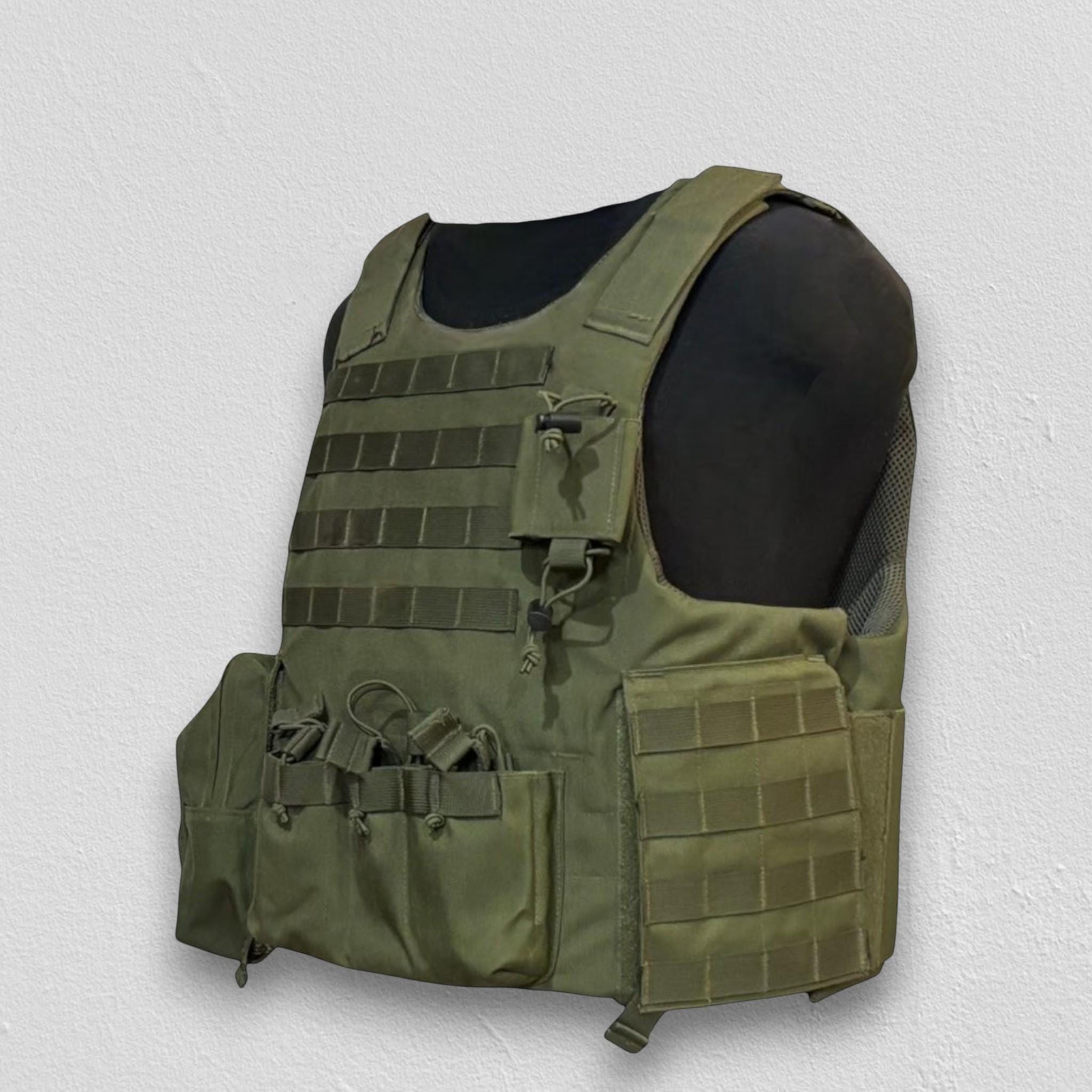 Rare Norwegian Nfm Ua1 Mgk-19 Tactical Vest Dark Green Military Surplus Size L Norm
