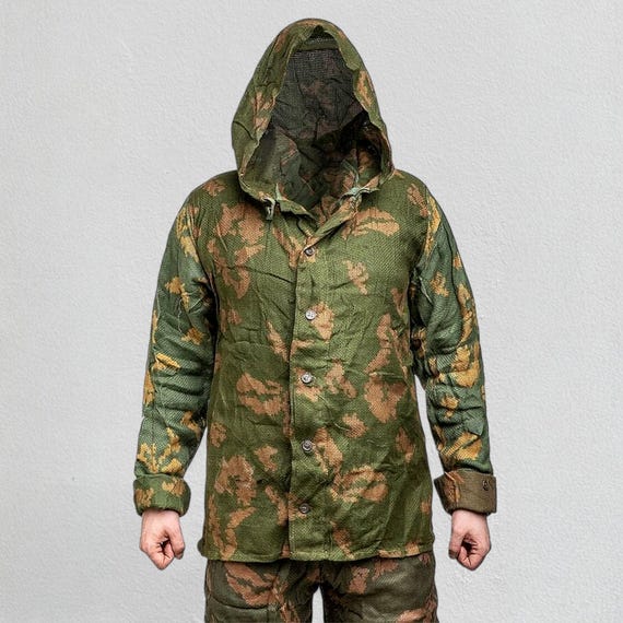 ヴィンテージソビエトKZSベレズカ迷彩スーツ、オリジナルソ連軍服