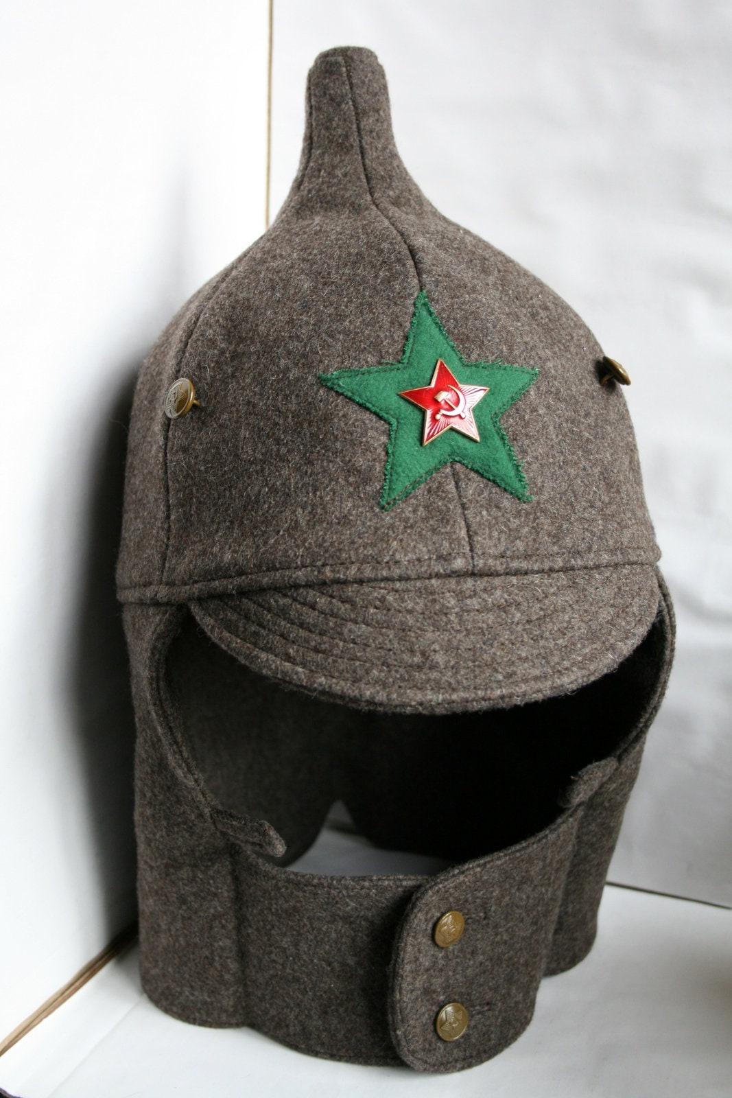 Military Woolen Hat Budenovka Soviet 