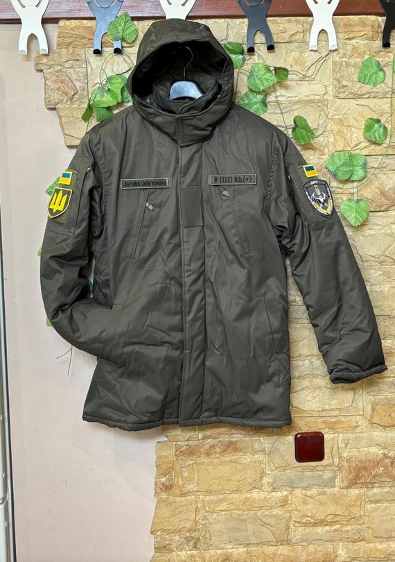 Military Pea Coat CORDON Ukrainian Army in Olive Camouflage