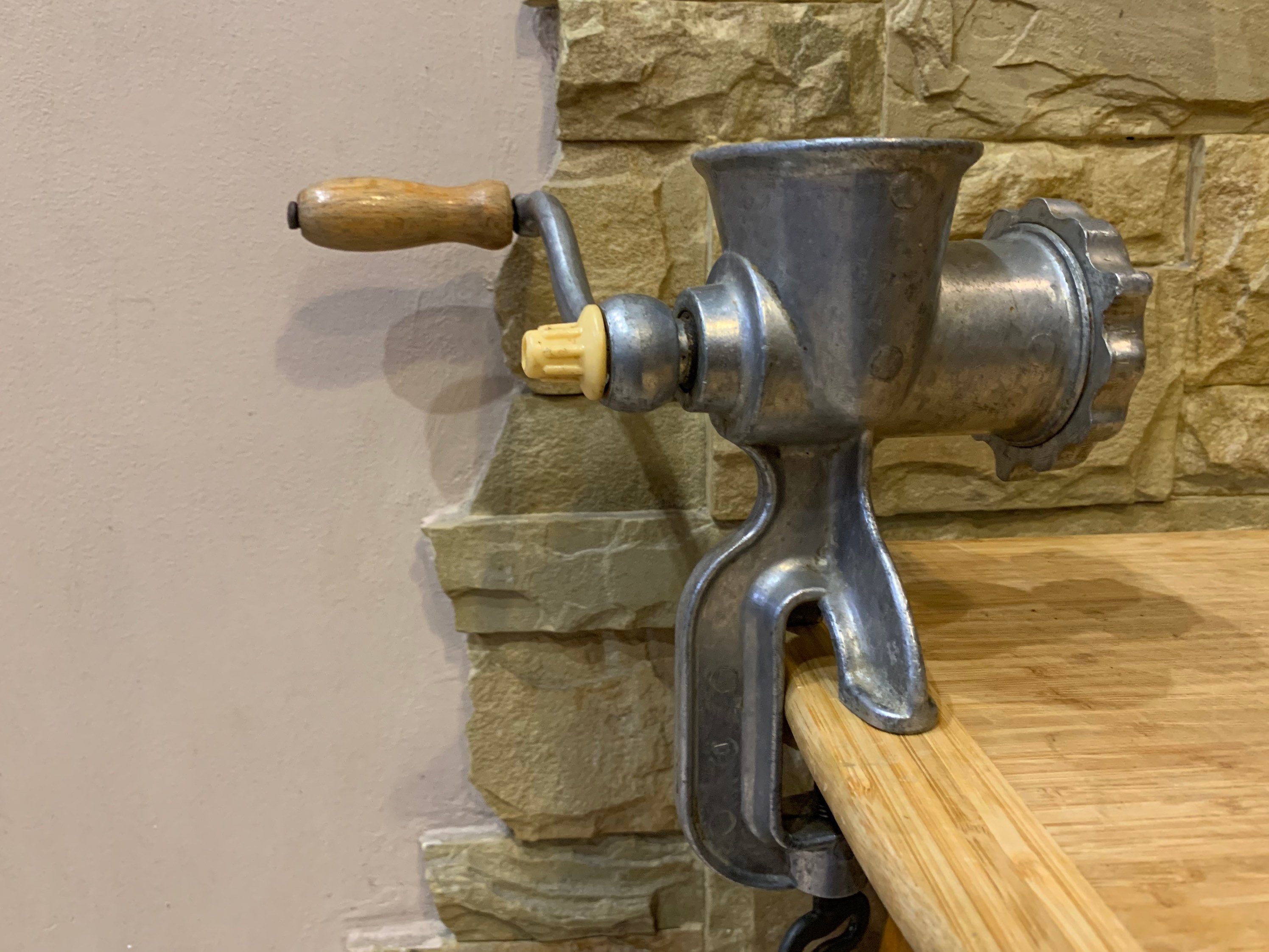 Soviet Mechanical Meat Grinder Large Antique Metal Meat Etsy