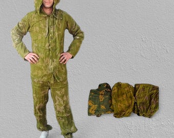 ヴィンテージソビエトKZSベレズカ迷彩スーツ、オリジナルソ連軍服
