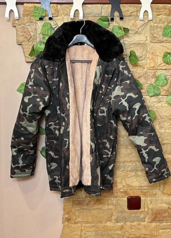 Camuflaje Chaqueta Militar Hombre Invierno Parka Impermeable