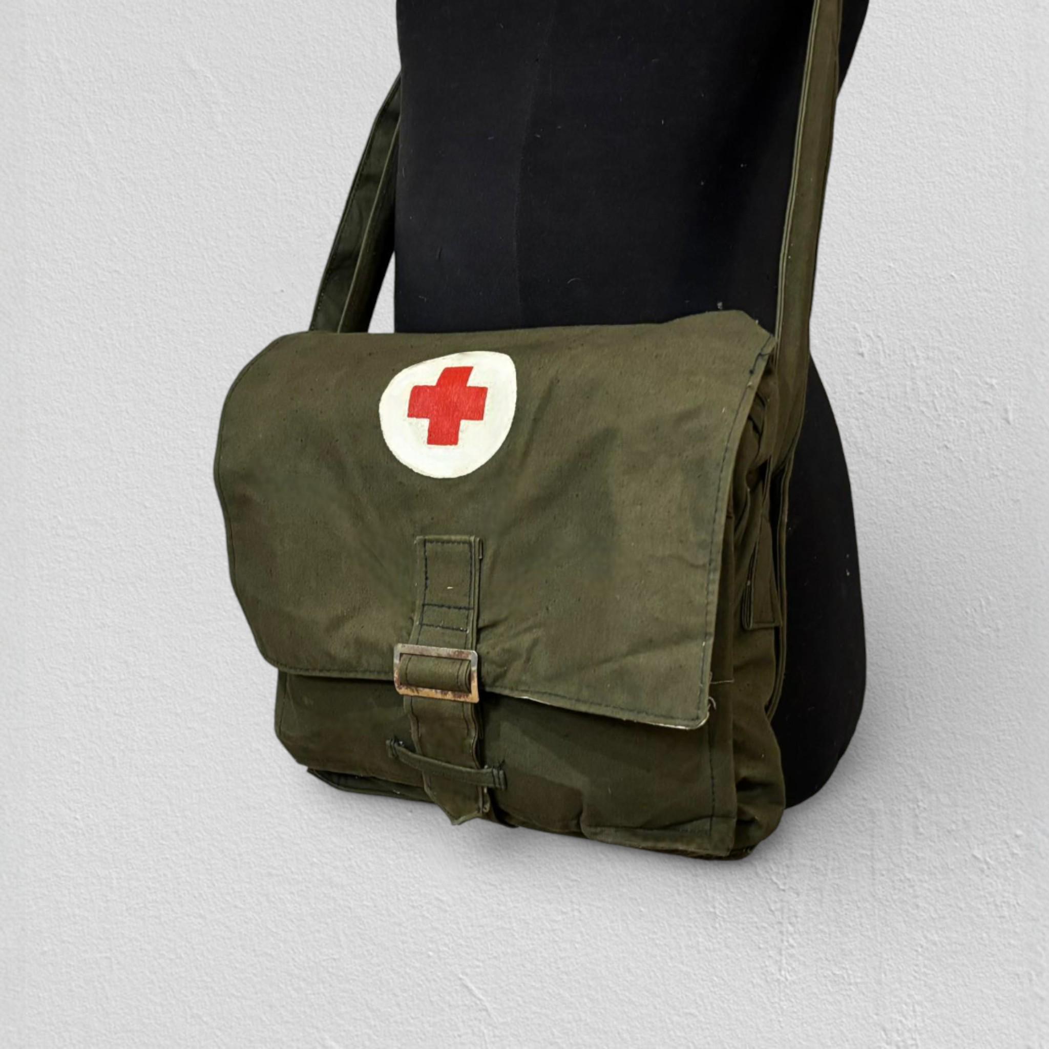 Vintage USSR Surplus Medic Bag 1980s Field Medical Canvas Tactical