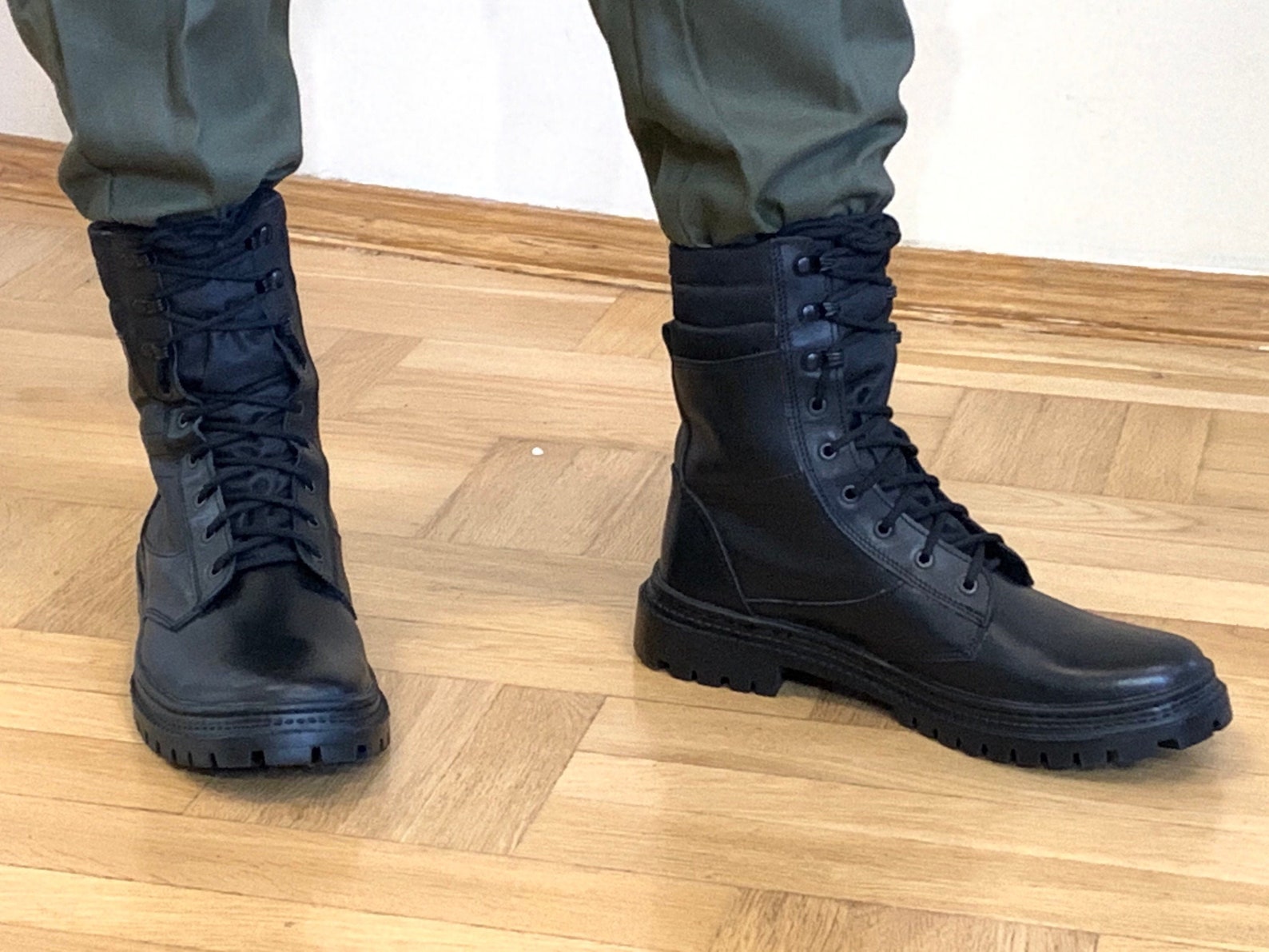 Soviet leather boots Special forces army boots Military Etsy