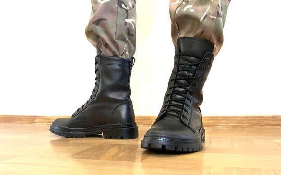 Pris Klassifikation virtuel Ukrainian Leather Boots Army Special Forces Boots Military - Etsy