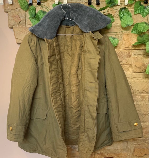 Vintage Soviet Army Pea Coat, USSR Military Winter Jacket - Etsy