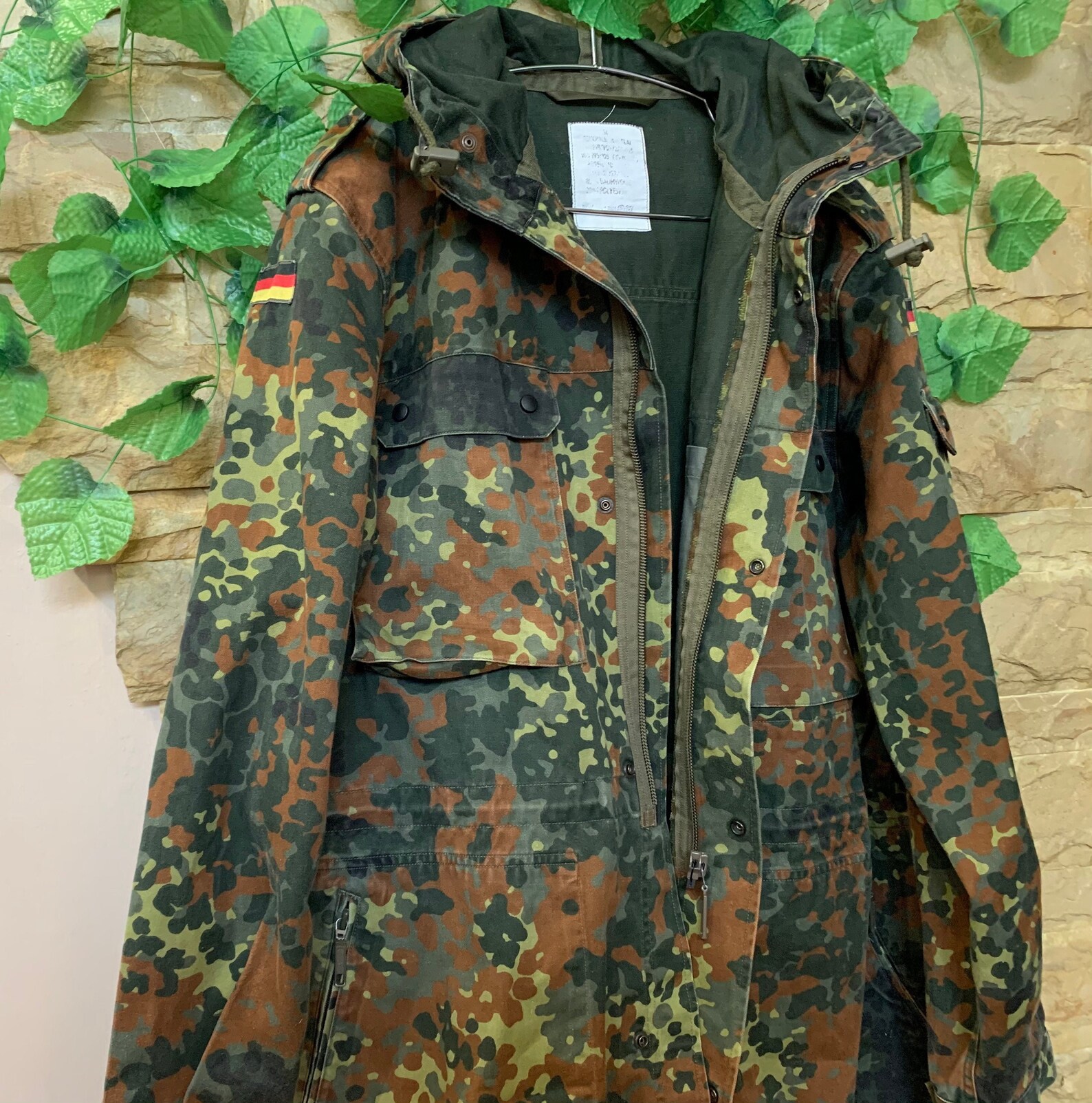 Parka Bundeswehr Nuova Parka Originale Bundeswehr (Esercito Federale) In Stile NATO, Maculata, Per Pesca, Caccia E Outdoor - Nuovo Giacca Campo Esercito Originale