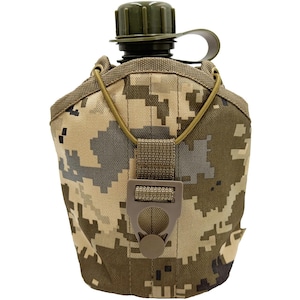 Ukrainian flask case color Pixel mm-14, Original Ukrainian Army Flask, Belt Case Flask, Military Water Bottle, Accessory Soldier