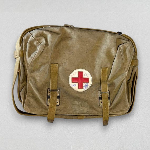 Vintage USSR Army Medic Bag – 1980s Field Medical Canvas Bag