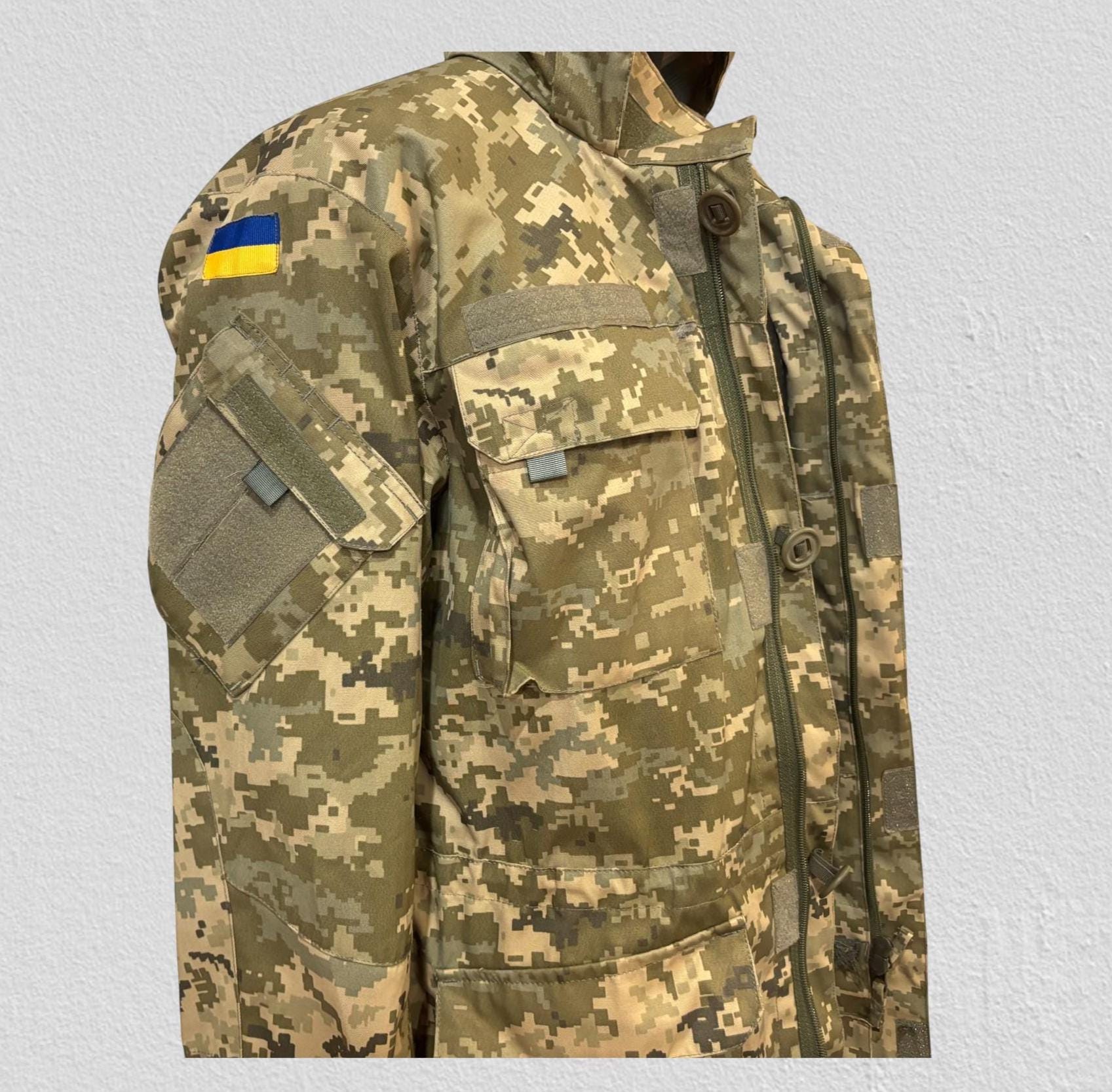Ukrainian Military Winter Parka MM-14 Pixel Camo, Double Layer