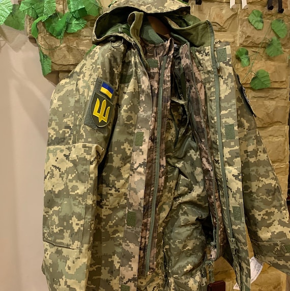 ウクライナ軍冬用戦闘用裏地付きスーツ、ミリタリーツーピーススーツ