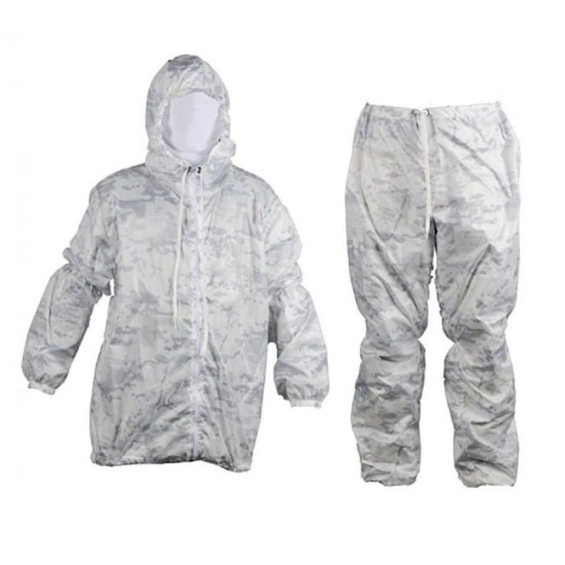 Camouflage suit winter with balaclava, camouflage coat white Multicam Alpine, Ukrainian army camouflage winter suit image 6