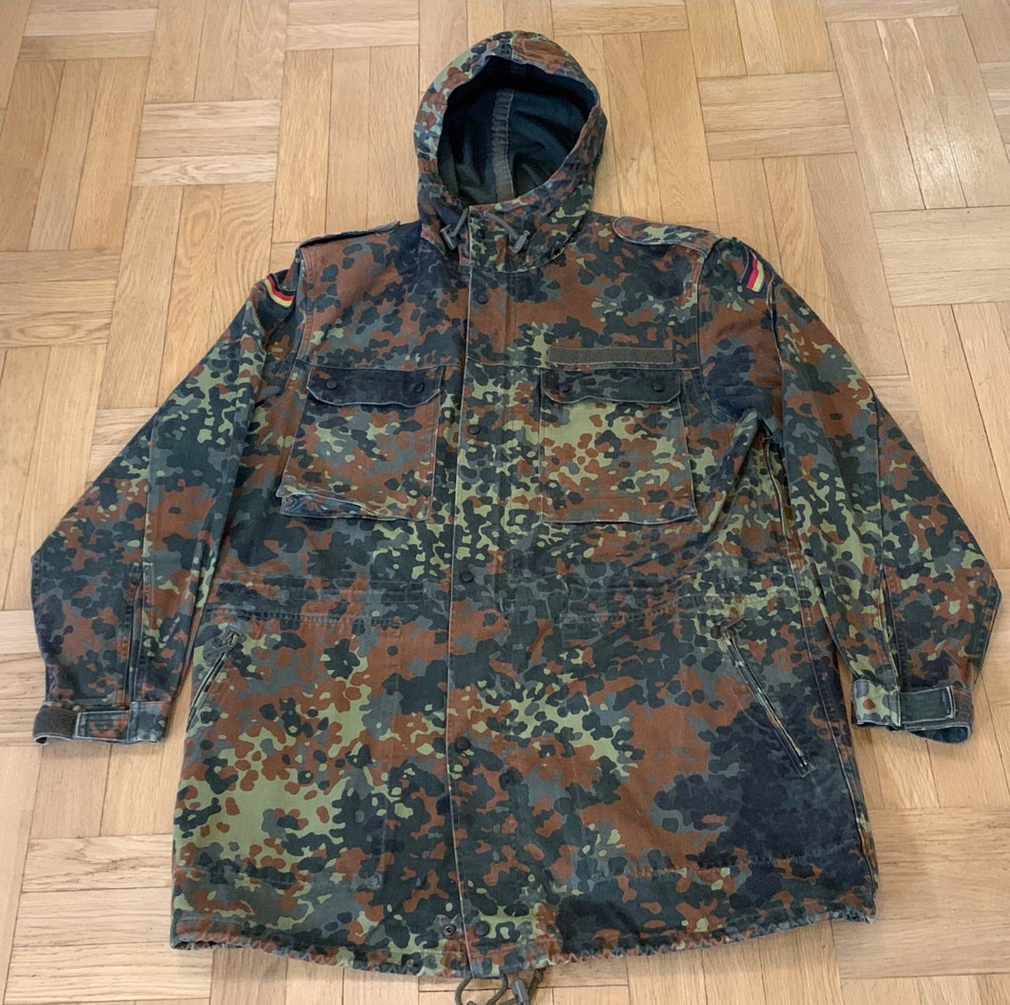 Militär Jacke Flecktarn - Taktische Outdoor Jacke Für Jagd & Wandern