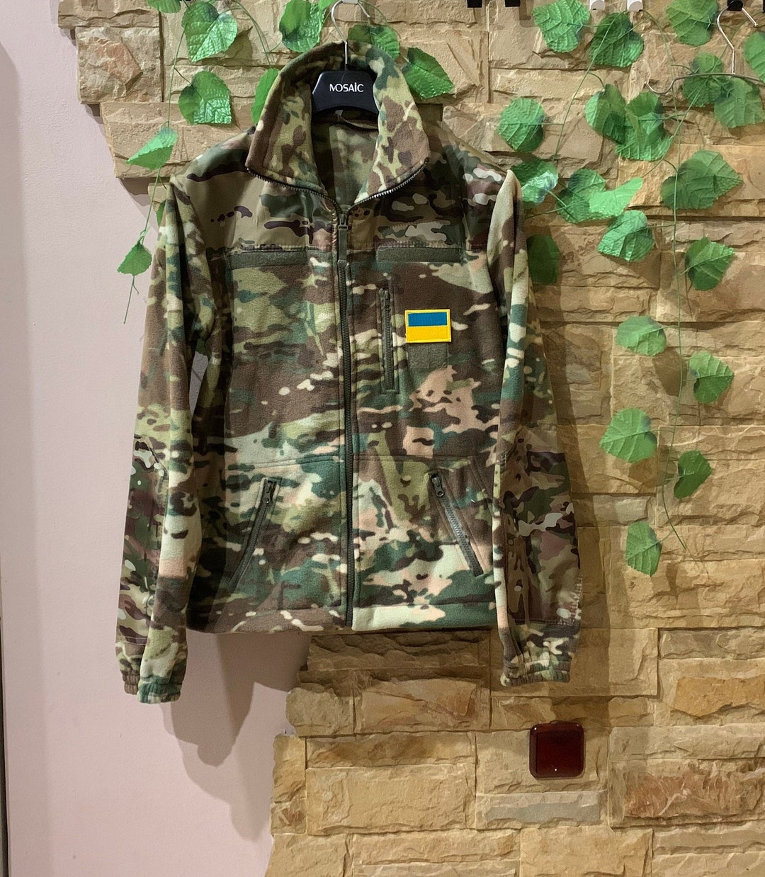 ウクライナ軍タクティカルフィールドフリースジャケット マルチカム XL