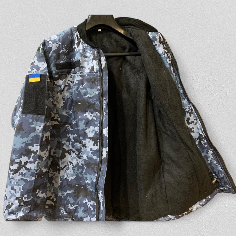 Giacca da campo Pixel blu navy ucraina – MM-16F Camouflage immagine 5