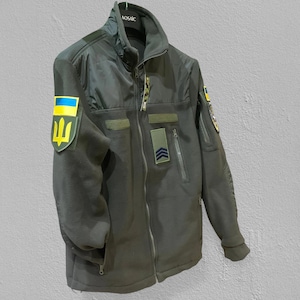 Ukrainian Olive Tactical Fleece Military Jacket