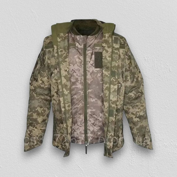 Ukrainian Winter Parka “KVVZ” – Pixel MM-14 Camouflage Jacket, Two