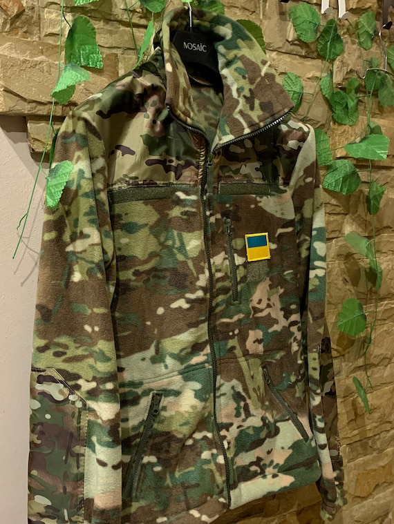 ウクライナ軍タクティカルフィールドフリースジャケット マルチカム XL