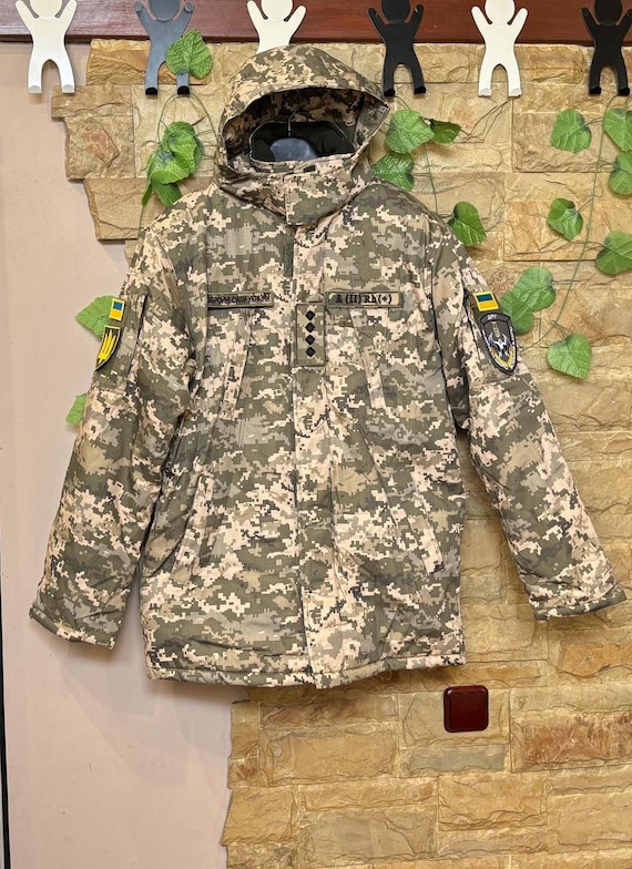 Military Camouflage Pea Coat CORDON Ukrainian Army Pixel Mm