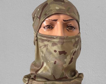Moisture-wicking Balaclava Pixel MM-14, CP Camo, Olive